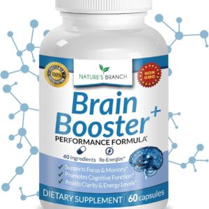 Arobia Brain Booster – Natural Supplement for Memory, Focus & Mental Clarity