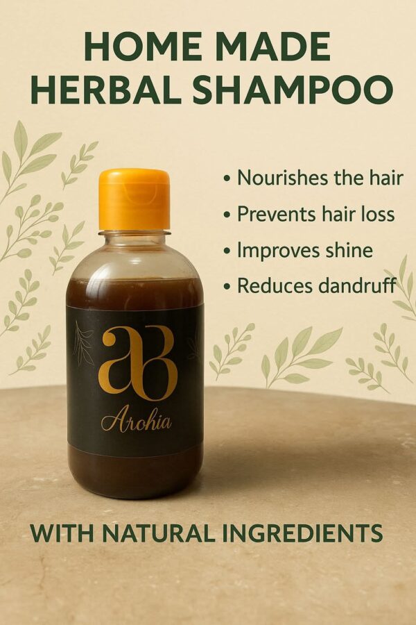 Arobia Herbal Shampoo – Natural Hair Cleanser for Strong, Shiny & Healthy Hair